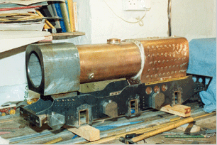 The boiler being tested in the Q1 frames. Photo: Rob
