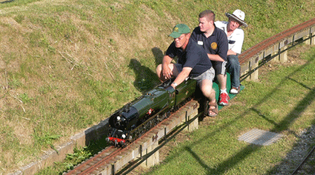 Pete driving Mike's M.N. at Fareham.   Photo: Rob